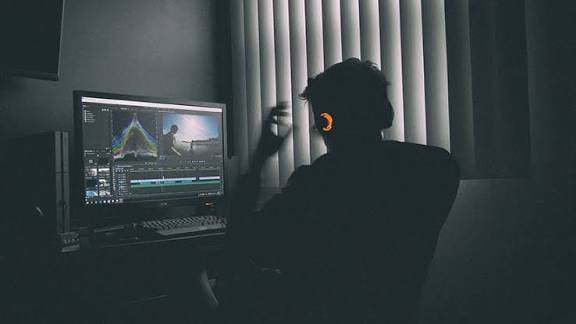 Editing footage in the edit suite